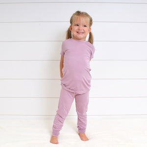 2 pc Loungewear set in Blushing Lilac | Bamboo Viscose