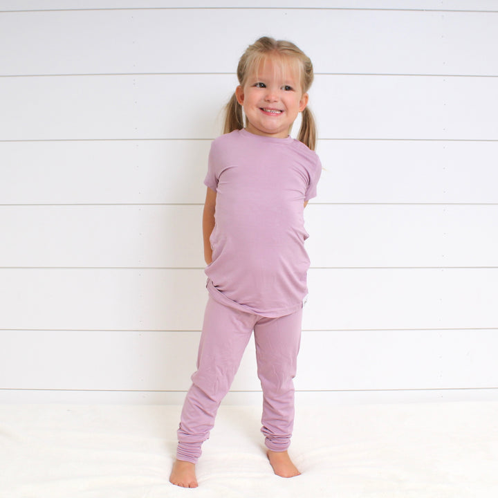 2 pc Loungewear set in Blushing Lilac | Bamboo Viscose