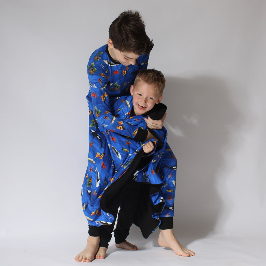 2 pc Loungewear Set in Under the Sea | Bamboo Viscose