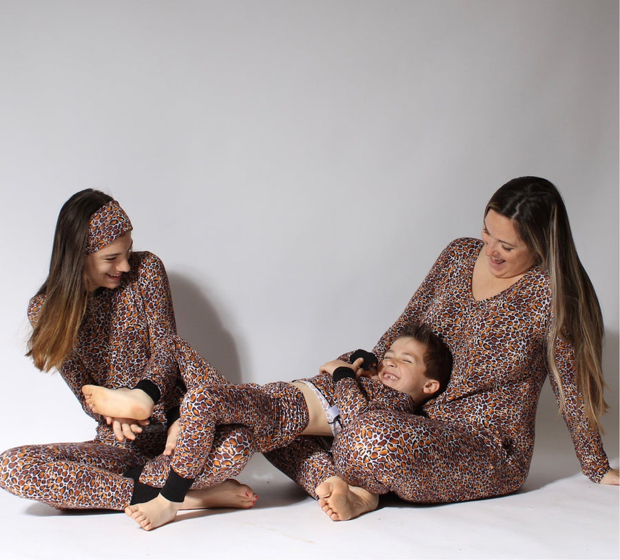 Women's One-Piece Lounger in Leopard King | Bamboo Viscose