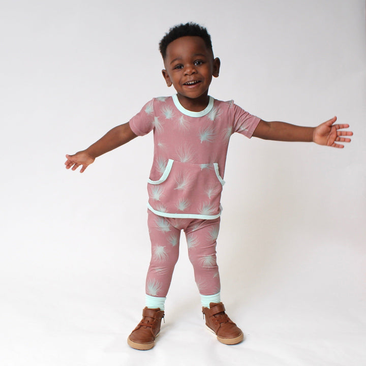 Front Opening Romper in Dandelions | Bamboo Viscose