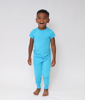 2 pc Loungewear set in Aqua
