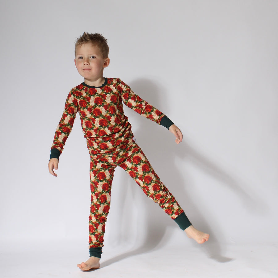 2 pc Loungewear Set in Smell the Roses | Bamboo Viscose