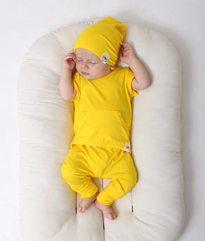 Front Opening Romper in Sunshine