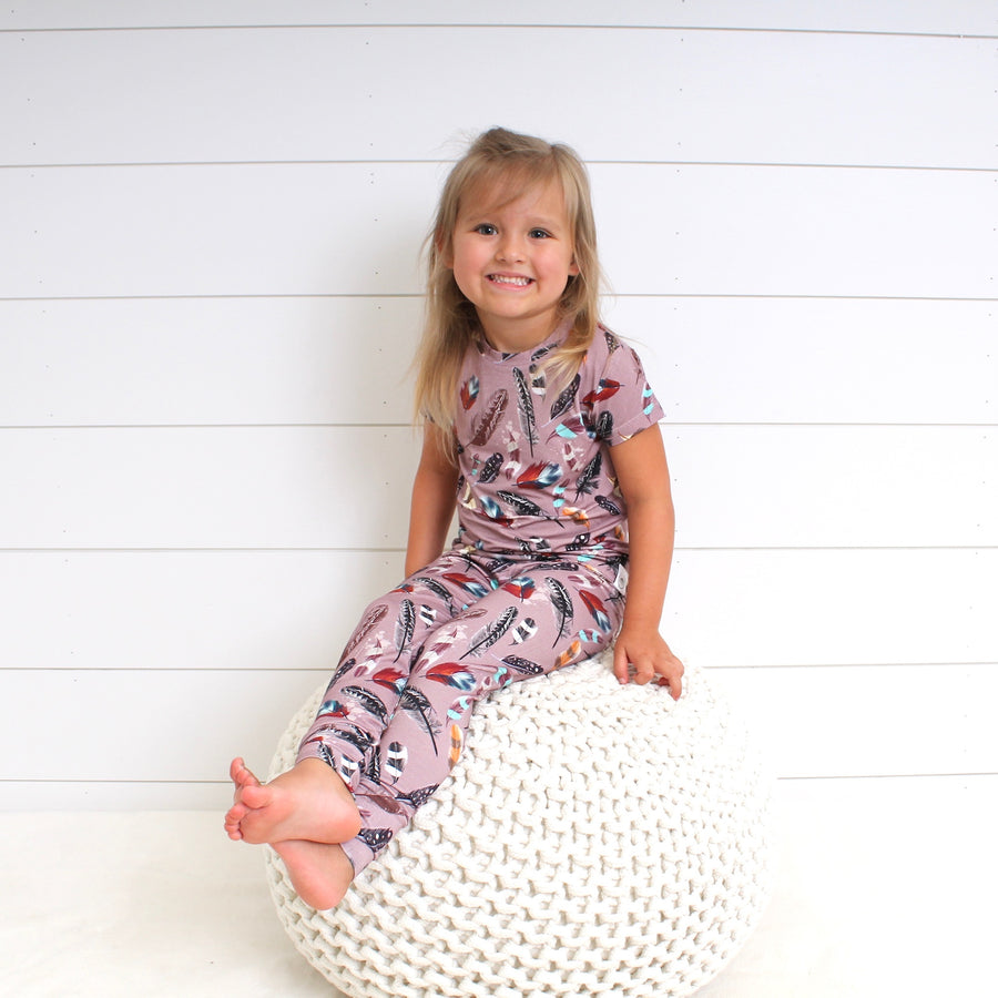 2 pc Loungewear Set in Birds of a Feather | Bamboo Viscose