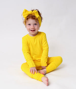 Front Opening Romper in Sunshine