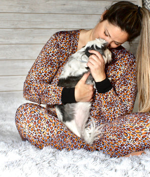 Women’s 2 pc set in Leopard King | Bamboo Viscose
