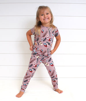 2 pc Loungewear Set in Birds of a Feather