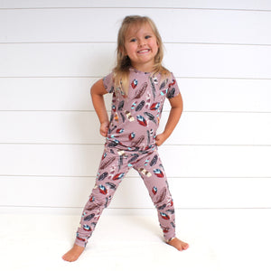 2 pc Loungewear Set in Birds of a Feather | Bamboo Viscose