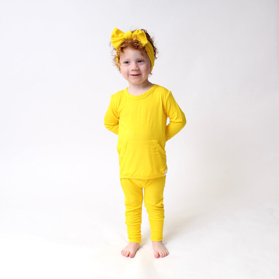 Front Opening Romper in Sunshine | Bamboo Viscose