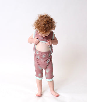Front Opening Tank Shortie Romper in Dandelion