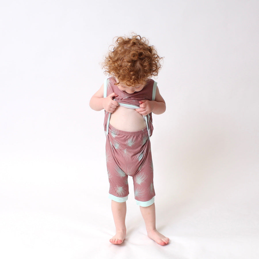 Front Opening Tank Shortie Romper in Dandelion | Bamboo Viscose