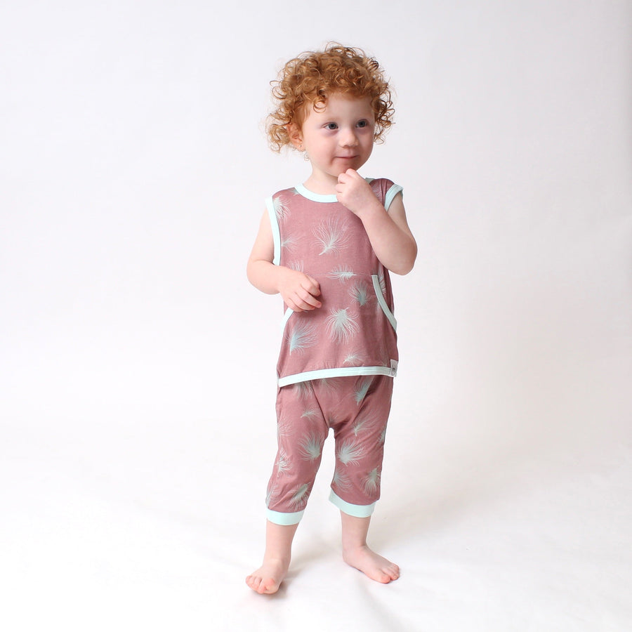 Front Opening Tank Shortie Romper in Dandelion | Bamboo Viscose