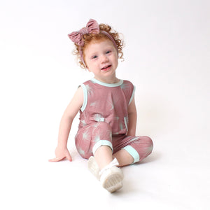 Front Opening Tank Shortie Romper in Dandelion | Bamboo Viscose