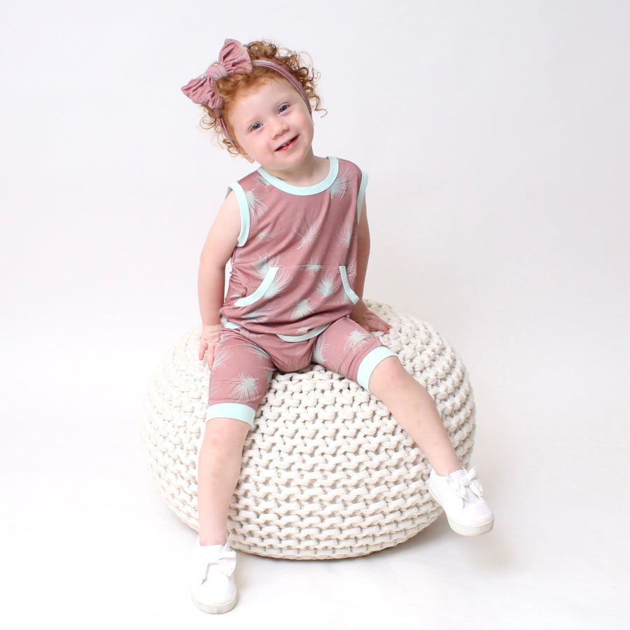 Front Opening Tank Shortie Romper in Dandelion | Bamboo Viscose