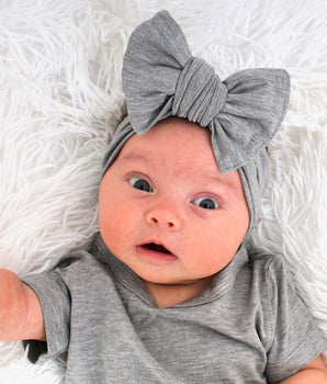 Headwrap in Heathered Grey