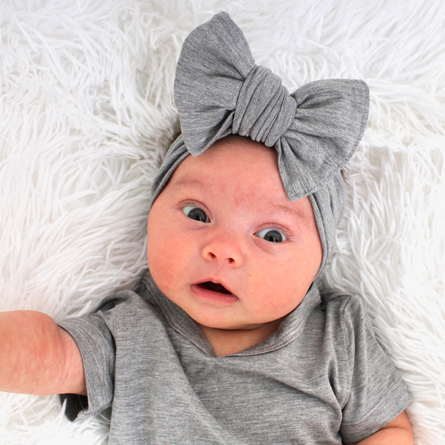 Headwrap in Heathered Grey | Bamboo Viscose