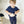Front Opening Romper in Into The Blue | Ribbed Bamboo Viscose