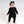 Front Opening Twirl Romper Raven | Waffle Bamboo Viscose