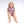 Front Opening Shortie Romper in Birds of a Feather | Bamboo Viscose