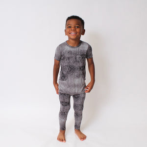 Front Opening Romper in O.G Stormy | Bamboo Viscose
