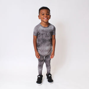Front Opening Romper in O.G Stormy | Bamboo Viscose