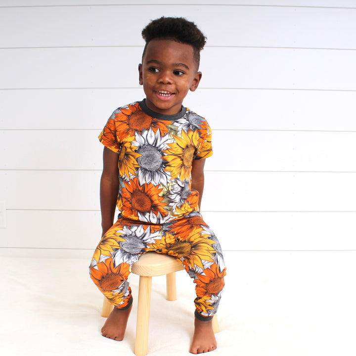 2 pc Loungewear Set in Sunflower Harvest | Bamboo Viscose