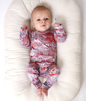 Front Opening Romper in Sunset