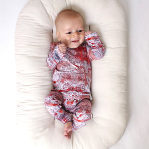 Front Opening Romper in Sunset | Bamboo Viscose