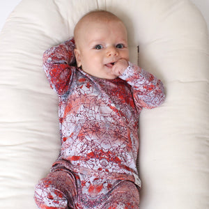 Front Opening Romper in Sunset | Bamboo Viscose