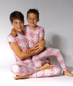 2 pc Loungewear Set in Fire Work It | Bamboo Viscose