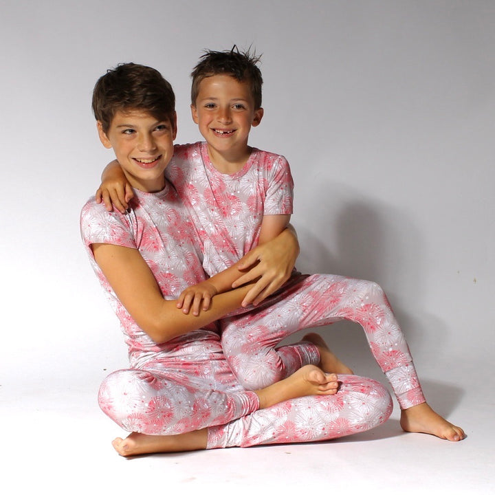 2 pc Loungewear Set in Fire Work It | Bamboo Viscose