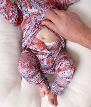 Front Opening Romper in Sunset