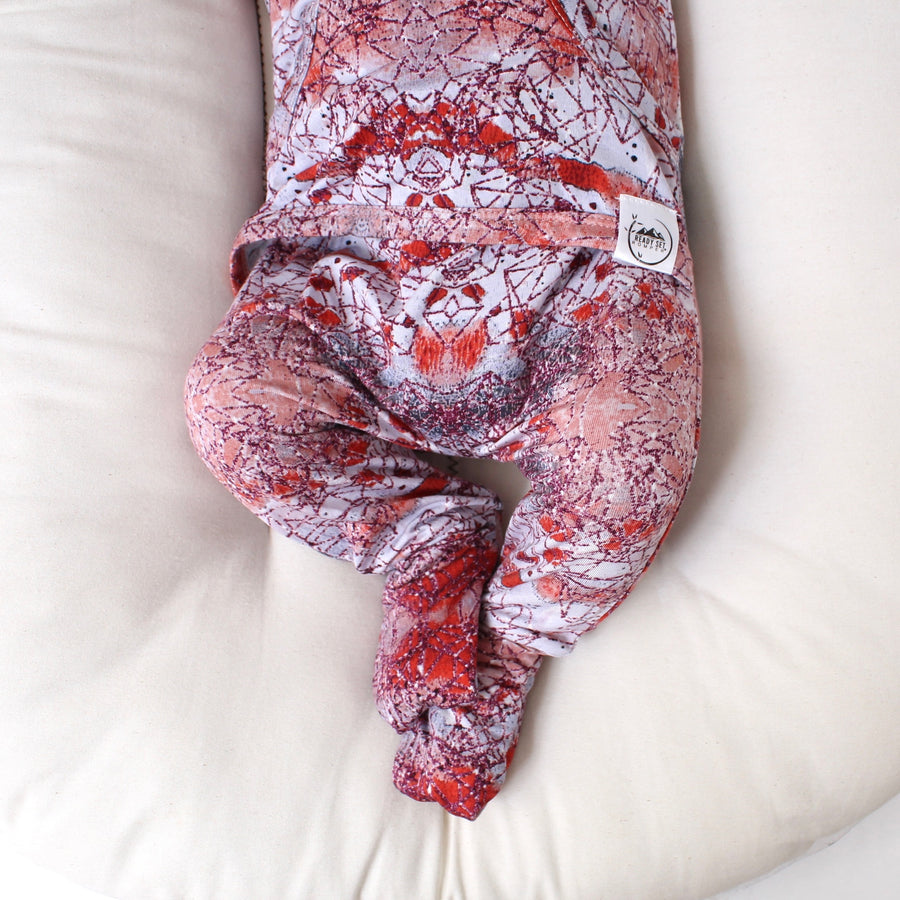 Front Opening Romper in Sunset | Bamboo Viscose