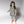 Front Opening Twirl Shortie Romper in Eucalyptus Grey | Bamboo Viscose
