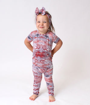 Front Opening Romper in Sunset