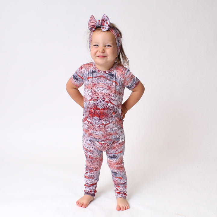 Front Opening Romper in Sunset | Bamboo Viscose