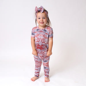Front Opening Romper in Sunset | Bamboo Viscose