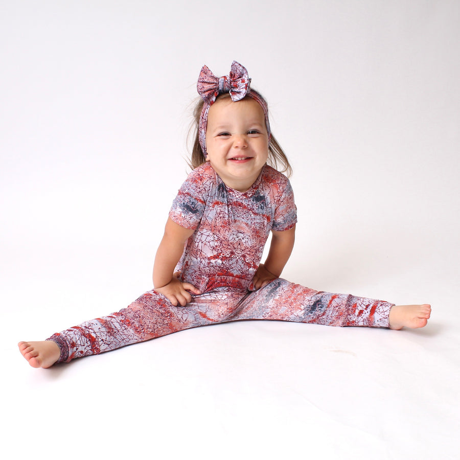 Front Opening Romper in Sunset | Bamboo Viscose