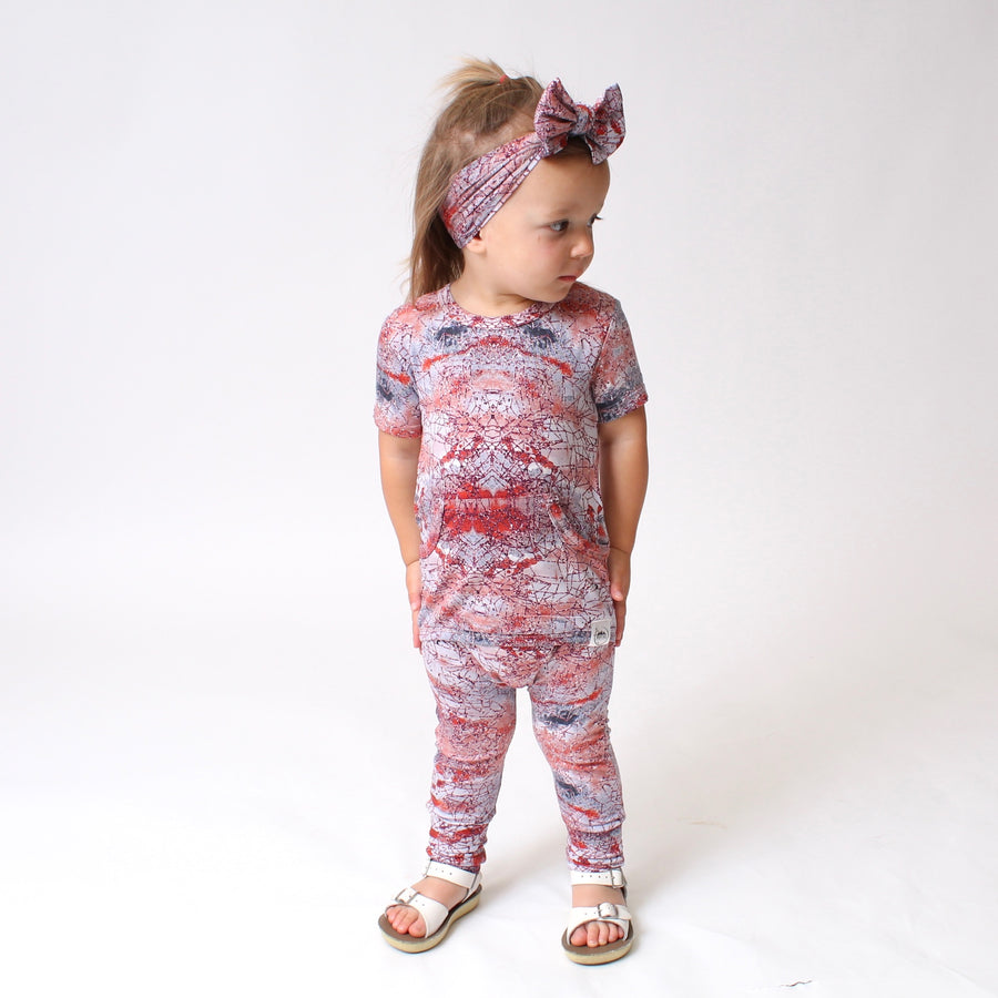 Front Opening Romper in Sunset | Bamboo Viscose