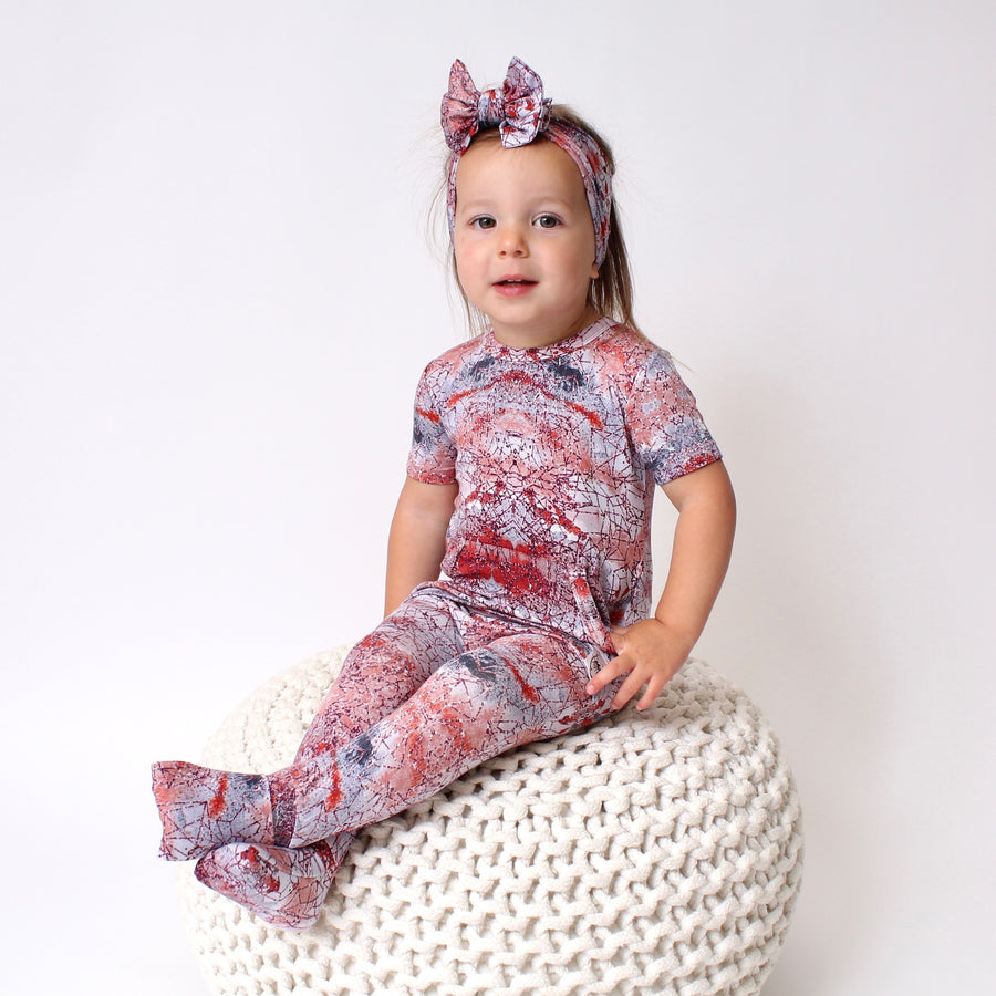 Front Opening Romper in Sunset | Bamboo Viscose