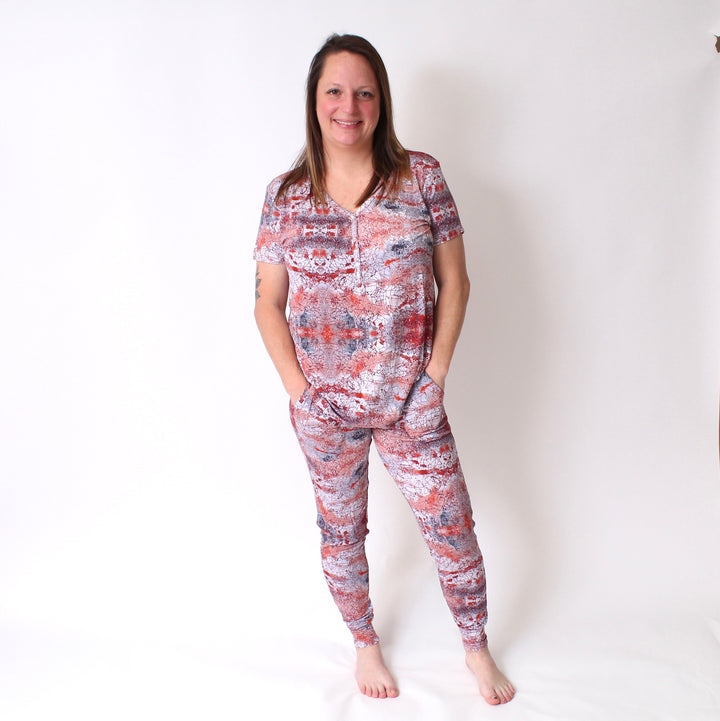 Women’s 2 pc Loungewear Set in Sunset | Bamboo Viscose