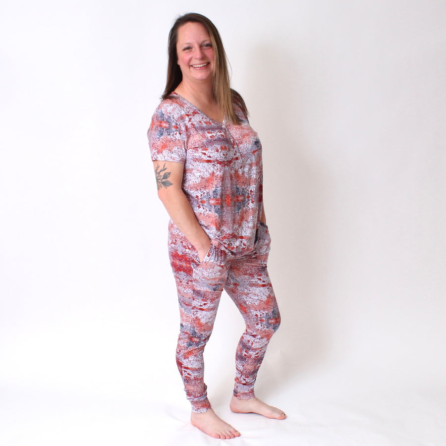 Women’s 2 pc Loungewear Set in Sunset | Bamboo Viscose