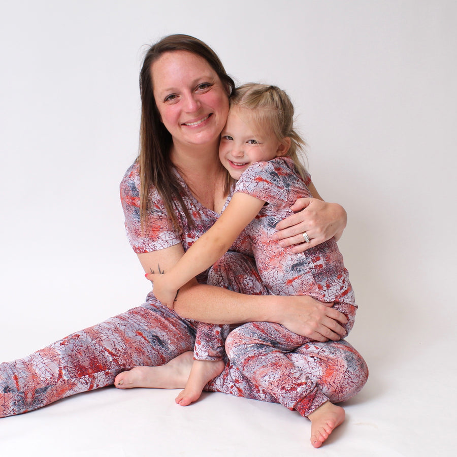 Women’s 2 pc Loungewear Set in Sunset | Bamboo Viscose