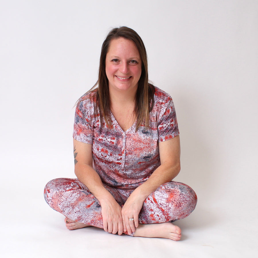 Women’s 2 pc Loungewear Set in Sunset | Bamboo Viscose
