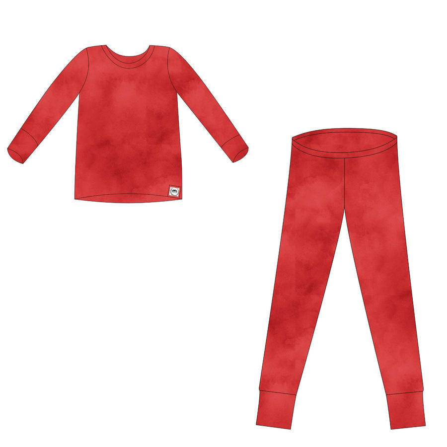 2 pc Loungewear Set in Ruby Red | Bamboo Viscose