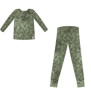 2 pc Loungewear Set in Emerald Forest | Bamboo Viscose