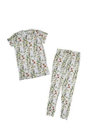 2 pc Loungewear Set in Butterflies | Bamboo Viscose