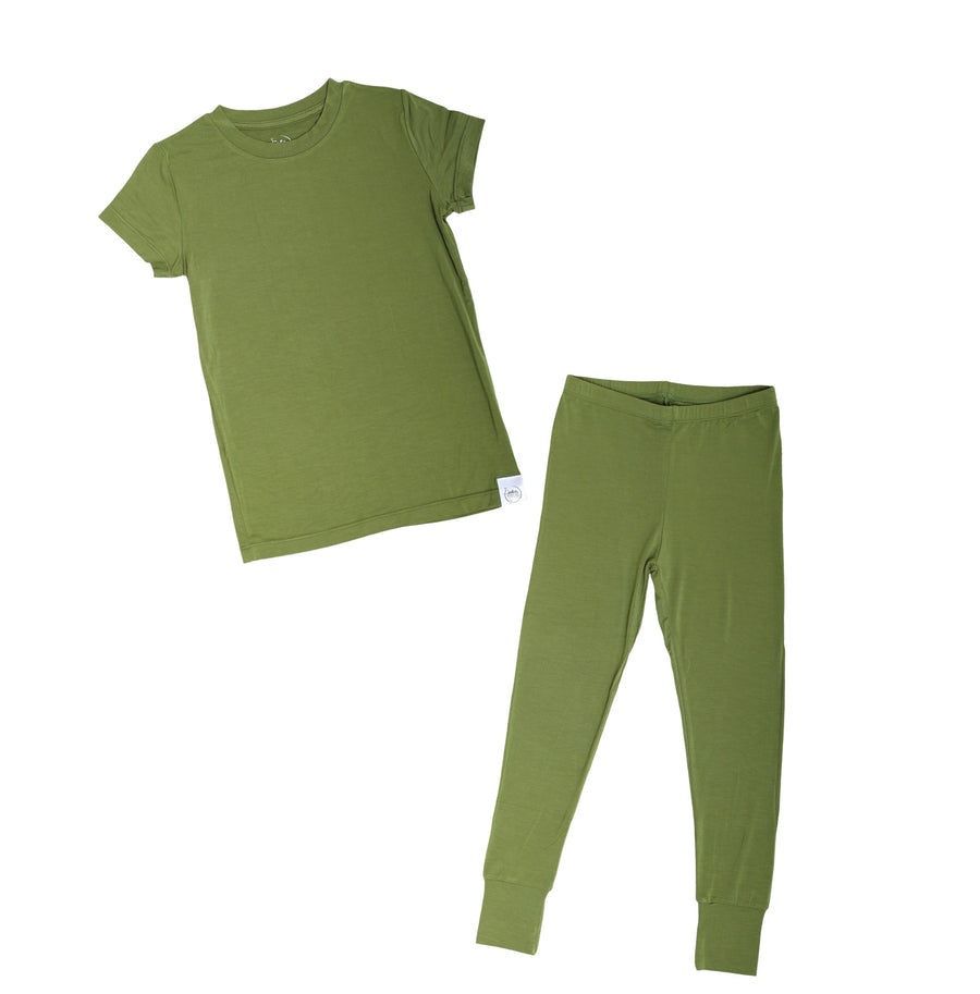 2 pc Loungewear Set in Olive My Heart | Bamboo Viscose