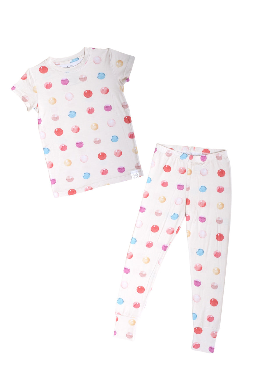 2 pc Loungewear Set in Boho Candy Buttons | Bamboo Viscose